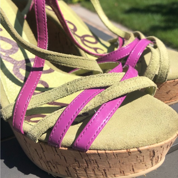 NWOT Replay Green and Purple Wedges - Picture 2 of 8